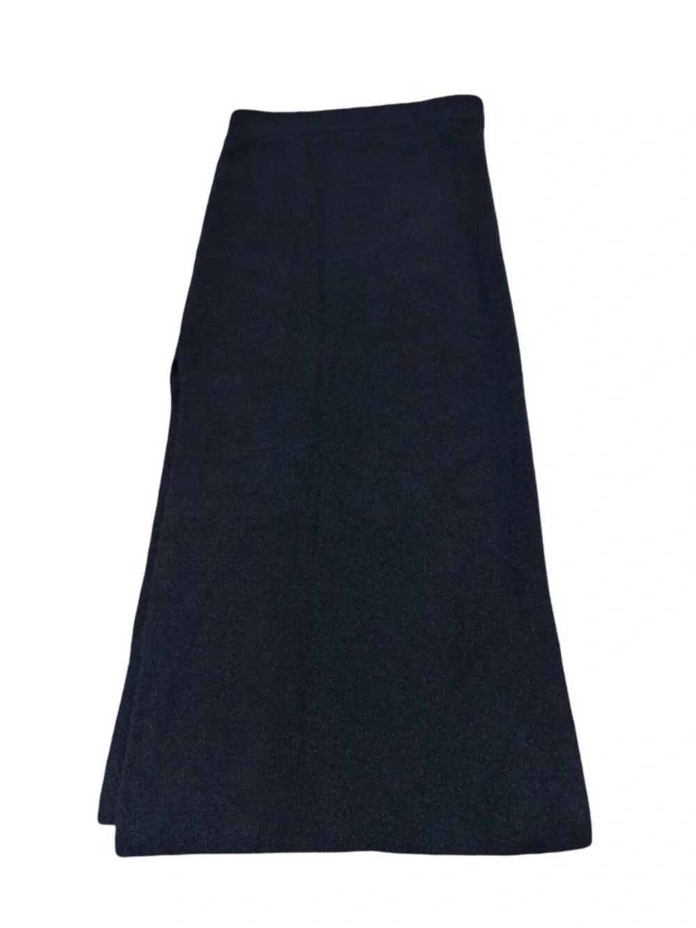 Wilfred Free Size Small Black Knit Midi Skirt Nylon Elastic Waist Minimalist S - Picture 4 of 7